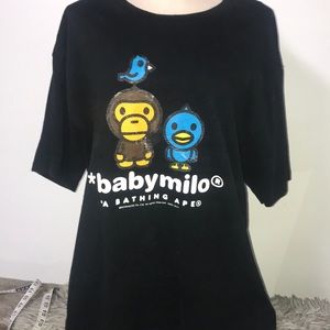 BAPE 2xl black tee